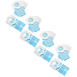 vhbw 20x Sacs compatible avec Makita 4072D, 4076D, 4013D, 4073D, 4030D, 4076DW aspirateur - papier, 11,8cm x 6cm, bleu clair