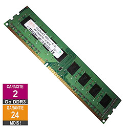 Barrette Mémoire 2Go RAM DDR3 Hynix HMT125U6AFP8C-G7 PC3-8500U 1066MHz 2Rx8 - Reconditionné