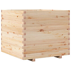 vidaXL Jardinière 80x80x72 cm bois de pin massif