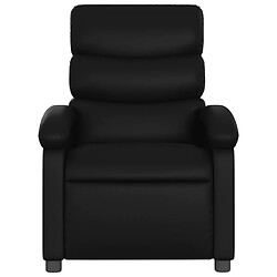 Avis Maison Chic Fauteuil inclinable,Fauteuil luxe de relaxation Noir Similicuir -MN73693