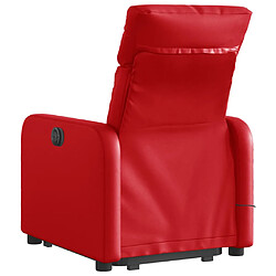 Avis vidaXL Fauteuil inclinable de massage électrique rouge similicuir