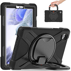 Coque en TPU + Silicone hybride avec béquille rotative à 360° noir noir pour votre Samsung Galaxy Tab A7 Lite 8.7 pouces