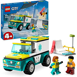 LEGO L'ambulance de secours et le snowboardeur