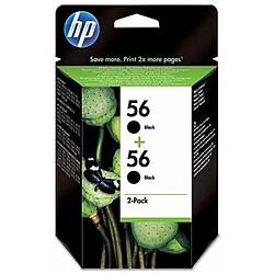 HP C9502AE#301 Cartouche d'encre d'origine Noir Pack de 2