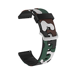 Bracelet en silicone Peau de camouflage 20 mm flexible camouflage pour votre Huami Amazfit Watch Youth Version/GT2 42mm