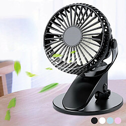 Avis Ventilateur de Table de Bureau à Pince Rechargeable USB Mini Ventilateur à Pince Portable Ventilateur Rotatif à 360 Degrés Avec Ventilateur Refroidisseur D'Air