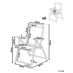 Avis Beliani Lot de 6 chaises LIVO Métal Noir