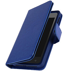 Avizar Etui Universel Smartphone Housse Portefeuille 6 Porte-carte bleu Taille s