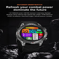 Acheter Yonis Montre Connectée Camouflage Orange Bluetooth