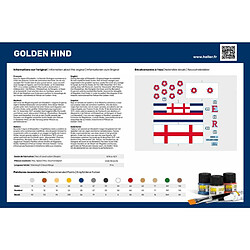 STARTER KIT Golden Hind - 1:96e - Heller