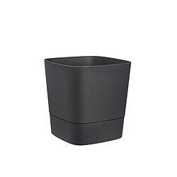 Avis Pot de fleurs carré extérieur/intérieur 30 x 30 cm Elho Aqua Care Greensense gris charbon