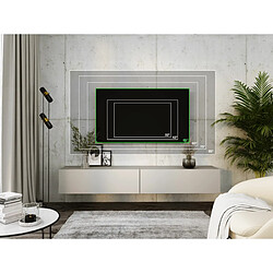 Acheter 3XELIVING Meuble TV suspendu, D: l : 2 X 100 cm, H : 34 cm, P : 32 cm, CACHEMIRE