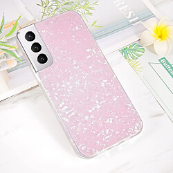 Coque en TPU + acrylique IPAKY anti-empreintes digitales, IMD, antichoc rose pour votre Samsung Galaxy S21 FE 5G