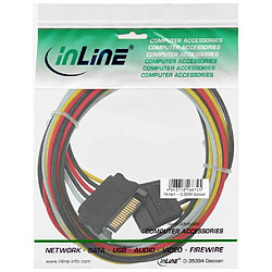 Rallonge de câble d'alimentation InLine® SATA mâle à femelle 1m