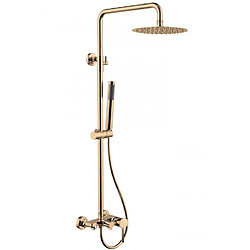 Avis Karag Colonne de douche ARTEMIS avec douchette en inox rose gold H. 122 cm