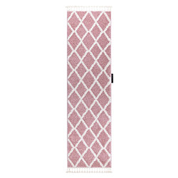 RUGSX Le tapis, le tapis de couloir BERBERE TROIK rose - pour la cuisine, l'antichambre, le couloir 60x250 cm