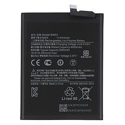 Avizar Clappio Batterie interne pour Xiaomi Mi 10T et 10T Pro 5000mAh modèle BM53 Noir