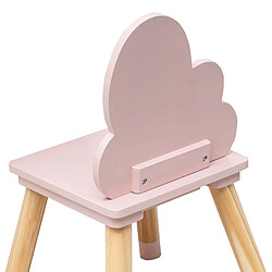 Mobili Rebecca Chaises pour enfants Rebecca Mobili Pirasa 50x25x25 MDF Pin Rose Marron ENSEMBLE 2 pcs pas cher