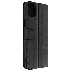 Avizar Housse LG K53 Porte-carte Fonction Support Vidéo fermeture aimantée noir