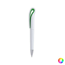 Totalcadeau Stylo bleu à plaque tournante design Couleur - Blanc pas cher