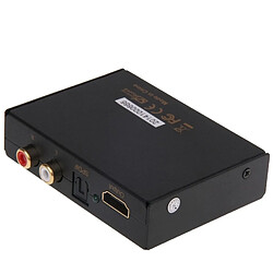 Wewoo Noir Convertisseur HDMI vers HDMI + Audio SPDIF + R / L EU Plug