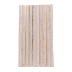 10pieces balsa bois rond bâtons 11mm diamètre pour l'alimentation du bois 200mm pas cher