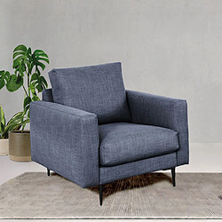 MAISON AUBERTIN Fauteuil Caruso Tissu bleu 1 Place