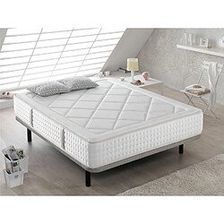 Dormalit Matelas 160X200 AMELIE Épaisseur 30 CM - Dureté moyenne - Mousse super soft deux face - Repos confortable