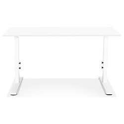 Acheter Alterego Bureau réglable en hauteur 'OSMOSE' blanc - 140x70 cm