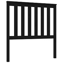 vidaXL Tête de lit Noir 96x6x101 cm Bois massif de pin