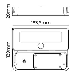 Applique LED EDM 31821 Polycarbonate ABS 12 W 1600 lm Solaire (6500 K) pas cher