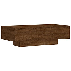 Maison Chic Table basse pour salon | Table à café chêne marron 100x49,5x31 cm bois d'ingénierie -GKD90929