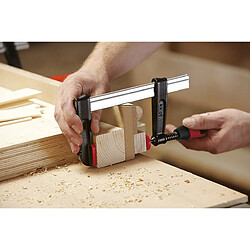 Avis Presse à vis fonte et acier TGR - BESSEY - poignée bois - serrage 1000 mm - saillie 120 mm - Rail 30x8 mm -TGR100S12