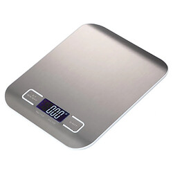 Universal 11 lb/5 kg Balance de cuisine numérique Balance alimentaire électronique Outil de mesure Moniteur à cristaux liquides Plate-forme en acier inoxydable Accessoires de cuisson