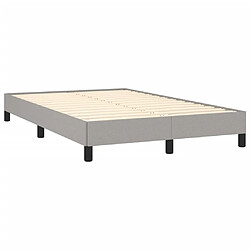 Acheter Maison Chic Lit adulte- Lit + matelas,Sommier à lattes de lit et matelas gris clair 120x190 cm tissu -GKD89114