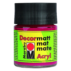 Marabu Peinture acrylique 'Decormatt', rouge carmin, 50 ml, ()