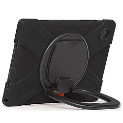 Coque en silicone avec béquille rotative à 360° noir noir pour votre Samsung Galaxy Tab A8 10.5 (2021)