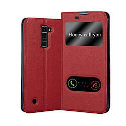 Cadorabo Coque LG K10 2016 Etui en Rouge