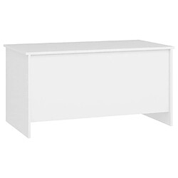 Avis Maison Chic Tabls basse,Table Console pour salon Blanc 102x55,5x52,5 cm Bois d'ingénierie -MN36190