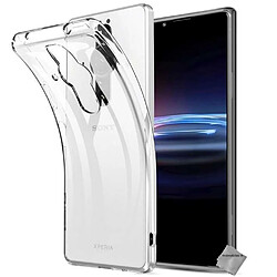 Htdmobiles Coque silicone gel fine pour Sony Xperia Pro-I + film ecran - TPU TRANSPARENT