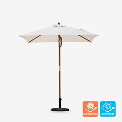 Acheter Elios Parasols Parasol de jardin en bois avec mât central anti UV Ormond