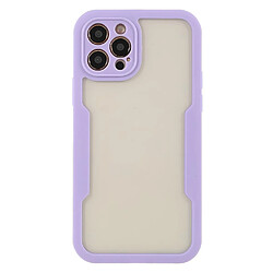 Coque en TPU + acrylique violet pour votre iPhone 12 Pro 6.1 pouces