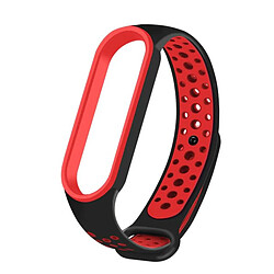 PHONECARE Bracelet SportyStyle pour Xiaomi Mi Band 6 / Mi Smart Band 6 - Noir / rouge