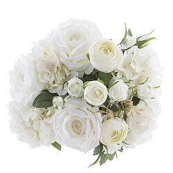 Atmosphera, Createur D'Interieur Bouquet artificiel de 18 Fleurs - H. 50 cm - Blanc