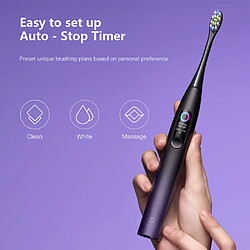 Universal Brosse à dents électrique acoustique adulte imperméable à l'eau ultrasonique recharge rapide automatique brosse à dents avec écran tactile dent B |