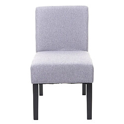 Avis Mendler 6x chaise de salle à manger HWC-F61, fauteuil lounge, tissu/textil ~ gris