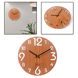 Avis Horloge Murale En Bois à Piles De Mode Pour Le Décor De Patio 413