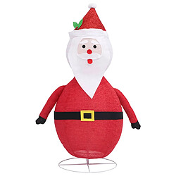 Acheter vidaXL Décoration de Noël Figurine Père Noël LED Tissu de luxe 90 cm