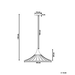 Avis Beliani Lampe suspension GIONA Métal Noir