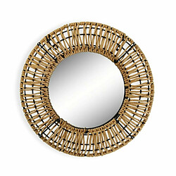 Miroir mural Versa Argos Miroir Rotin Bambou (2 x 30 x 30 cm)